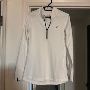 Womens On White Quarter-Zip Pullover